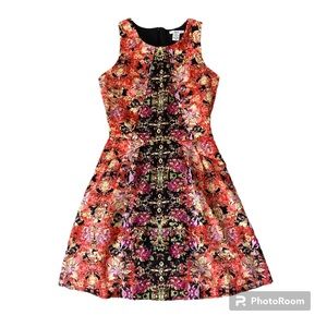 Bar III Fit And Flare Dainty Floral Sleeveless Dress